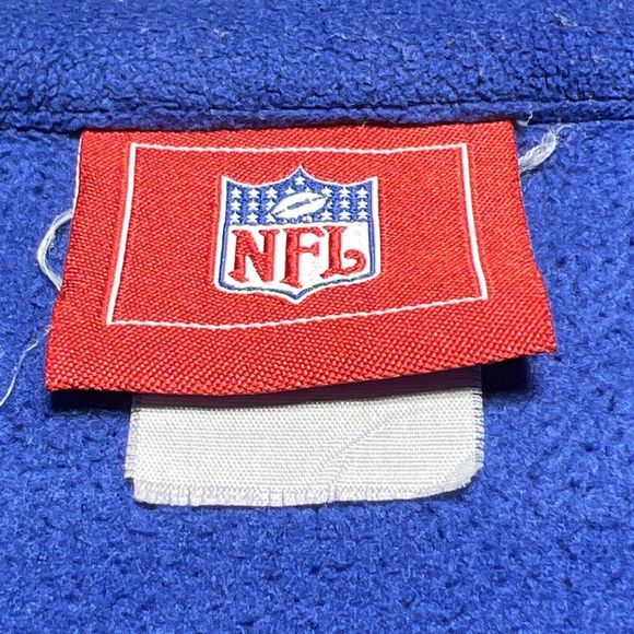 NFL Indianapolis Colts Fleece 1/4 Zip Blue Pullover Sweater Coldgear Men’s Large - Picture 5 of 11